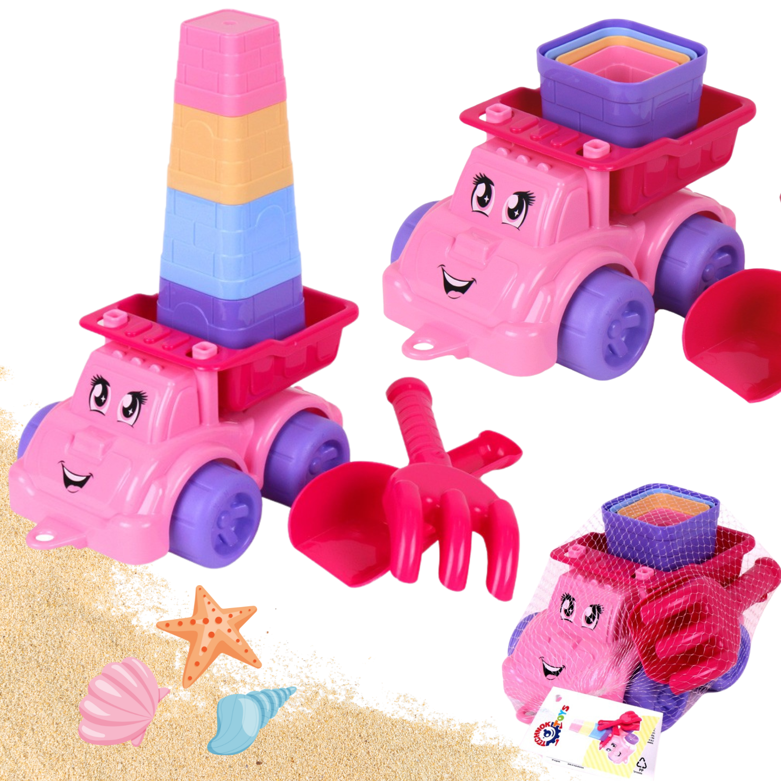 Zestaw do piasku z autkiem TechnoK TEH7051 07051