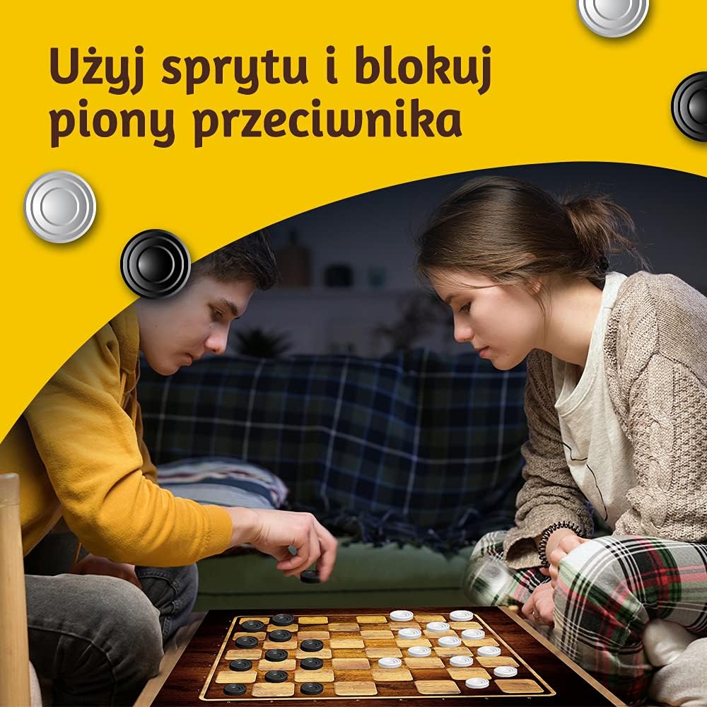 Gra WARCABY/MLYNEK DE LUXE 01681 .