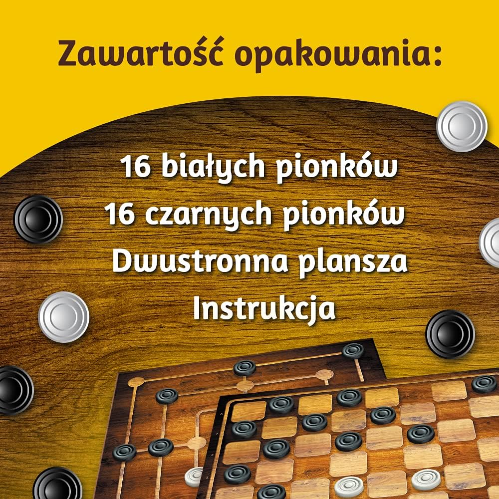 Gra WARCABY/MLYNEK DE LUXE 01681 .