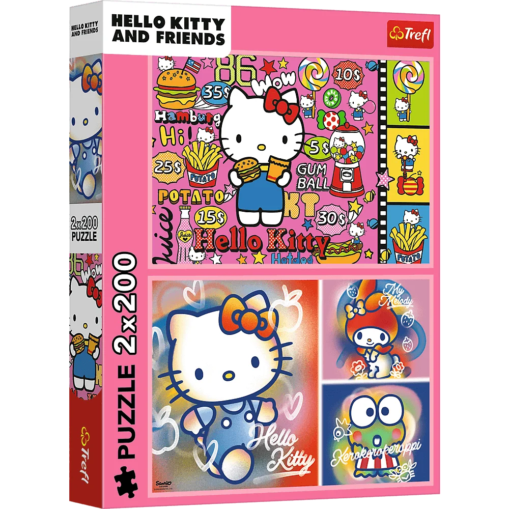 ND01_248021 PUZZLE 2x200 Hello Kitty i przyjaciel
