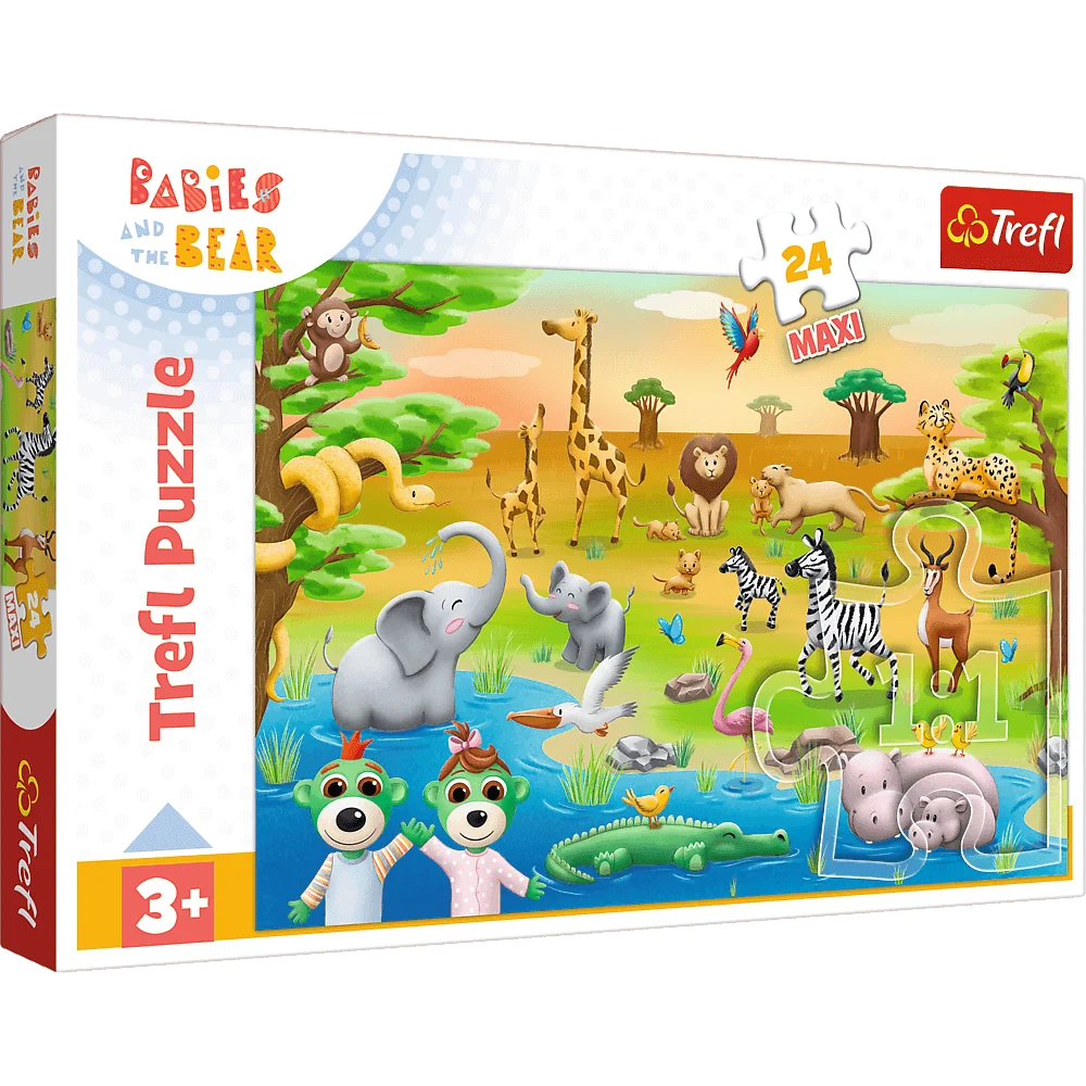 ND01_246935 PUZZLE MAXI 24 Safari Bobaski /KAZSTU