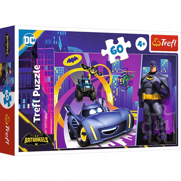 ND01_245953 PUZZLE 60 Batman i jego pojazdy 17400