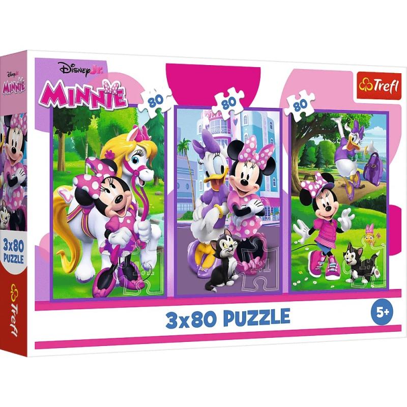 ND01_247678 PUZZLE 3x80 Minnie i przyjaciele /Dis