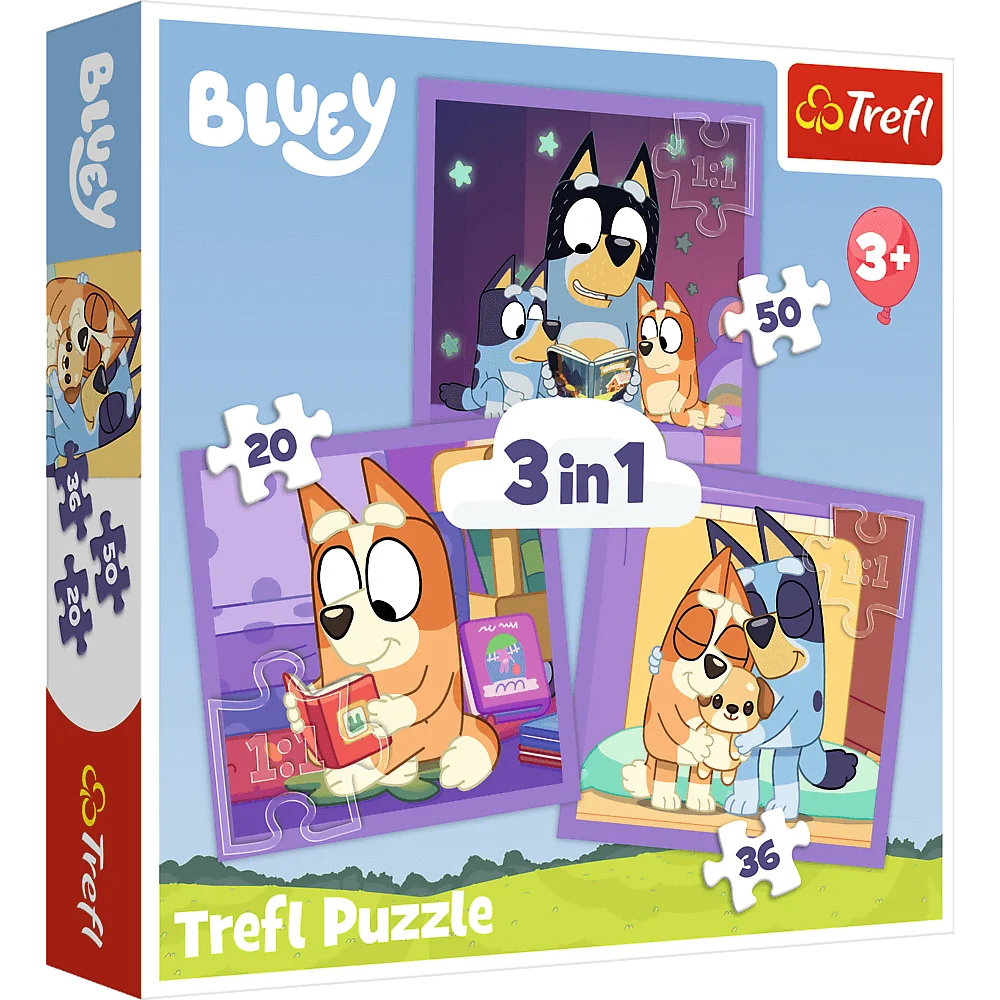 ND01_254408 PUZZLE 3w1 Poznaj Bluey /BBC Bluey 34