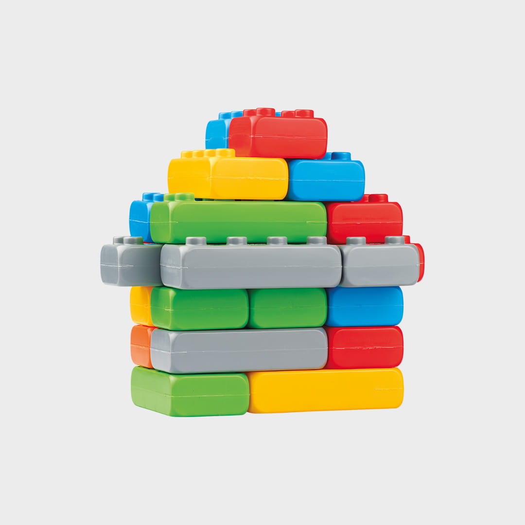 Klocki cegly junior siatka 25 el. 02073