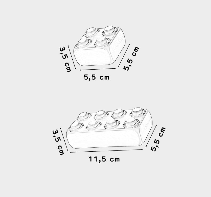 Klocki cegly junior siatka 25 el. 02073