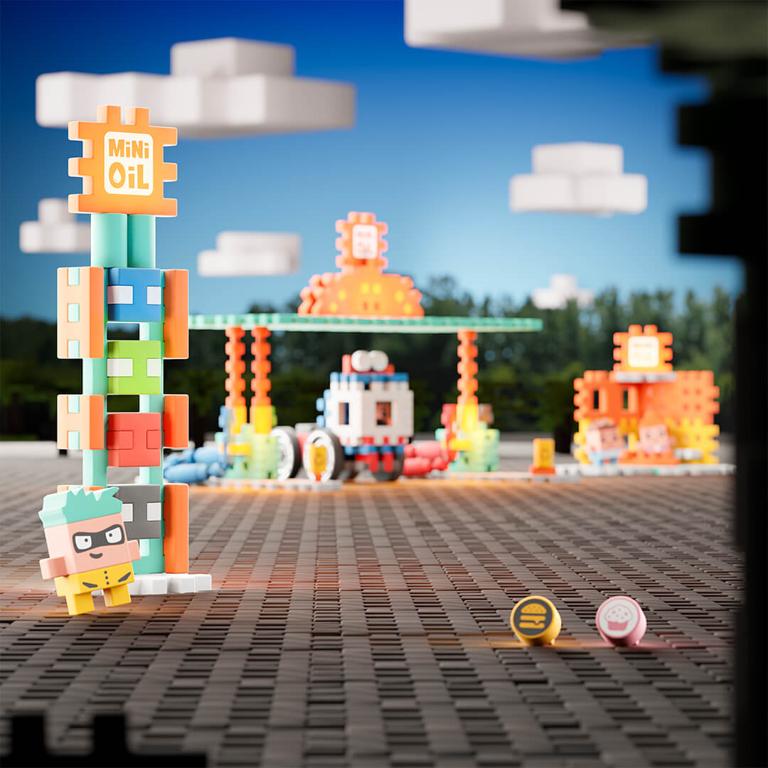 ND01_248602 *****Klocki wafle mini CityStacjaPali