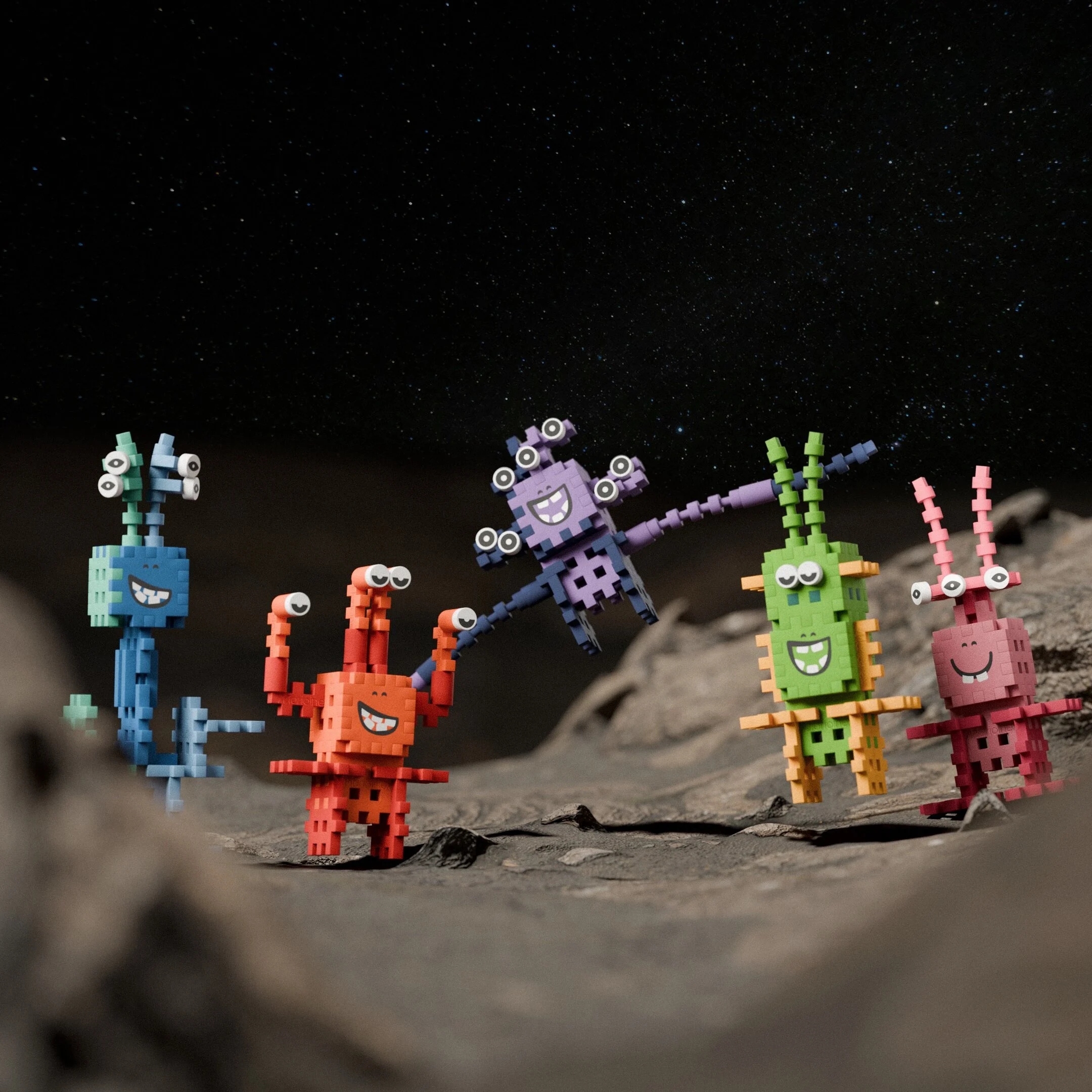 ND01_250704 *****Klocki wafle mini Crazy Monster