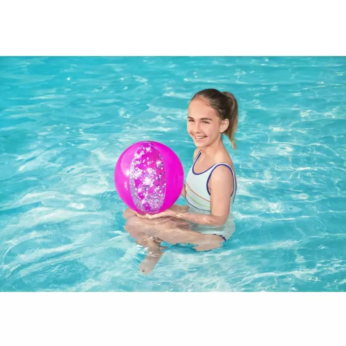 ND01_248320 Pilka dmuchana z brokatem 41cm B31050