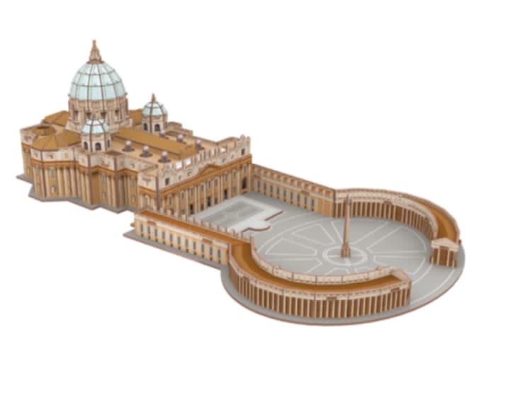 ND01_223427 Cubic Fun puzzle 3D Bazylika sw.Piotr