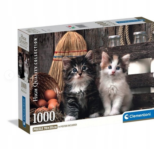 ND01_247479 CLE puzzle 1000 Compact Lovy Kittens