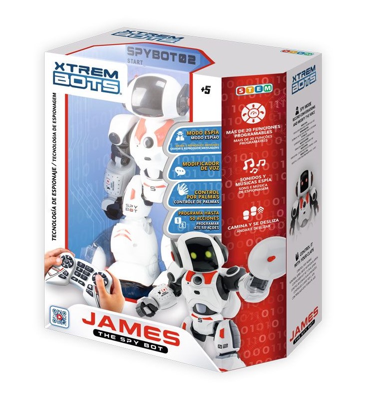 ND01_252920 XTREM BOTS RC James The Spy Bot XT380