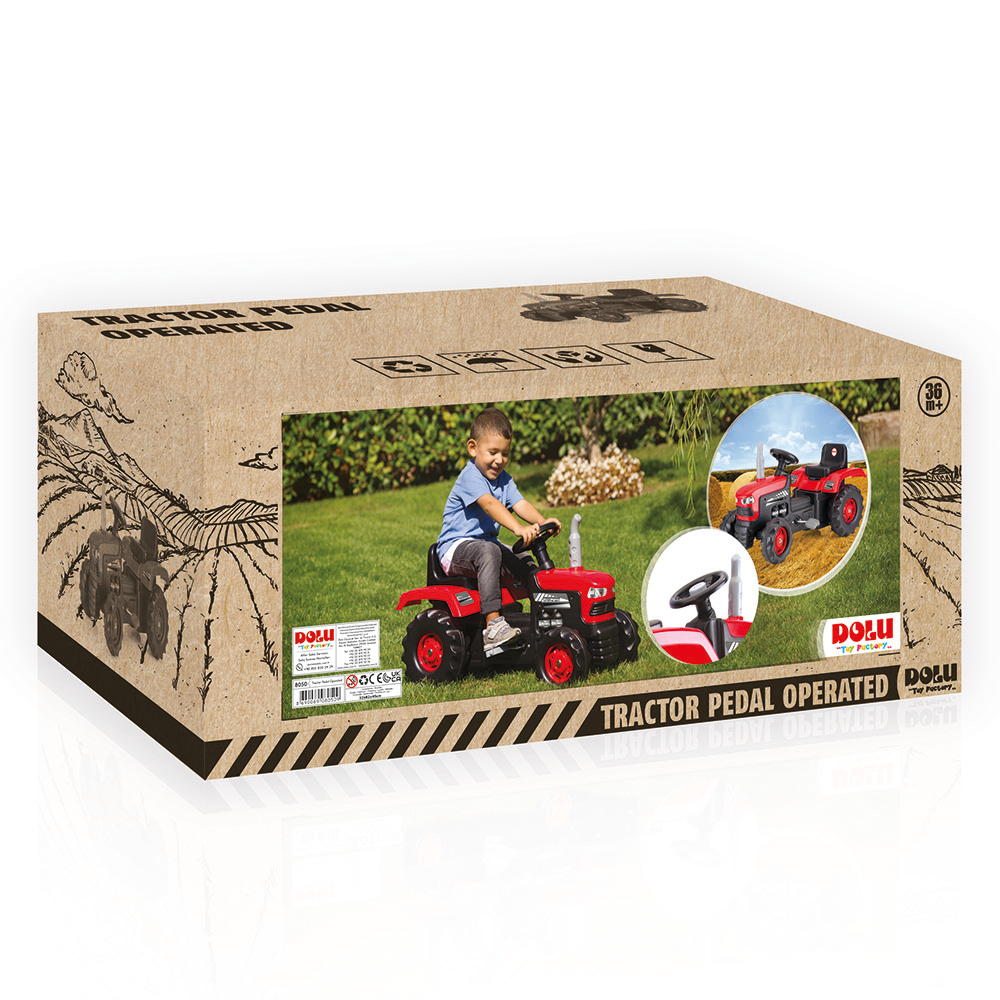 DOLU traktor na pedaly czerwony 8050 80509